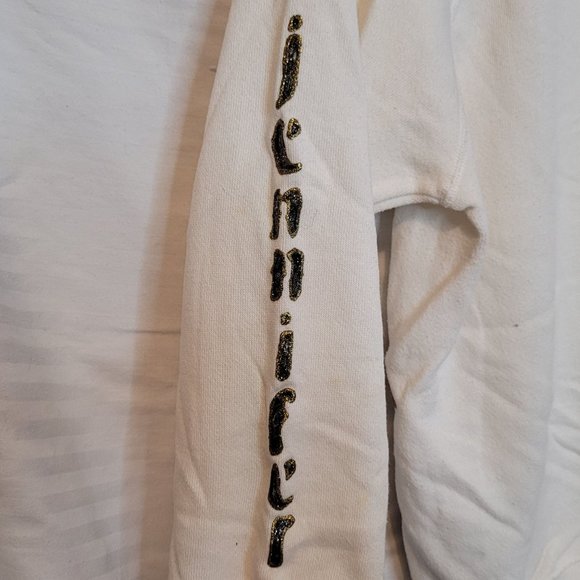 Vintage Sweatshirt Painted Animals Puff Paint Safari 80s Retro Name on Sleeve - Picture 11 of 12